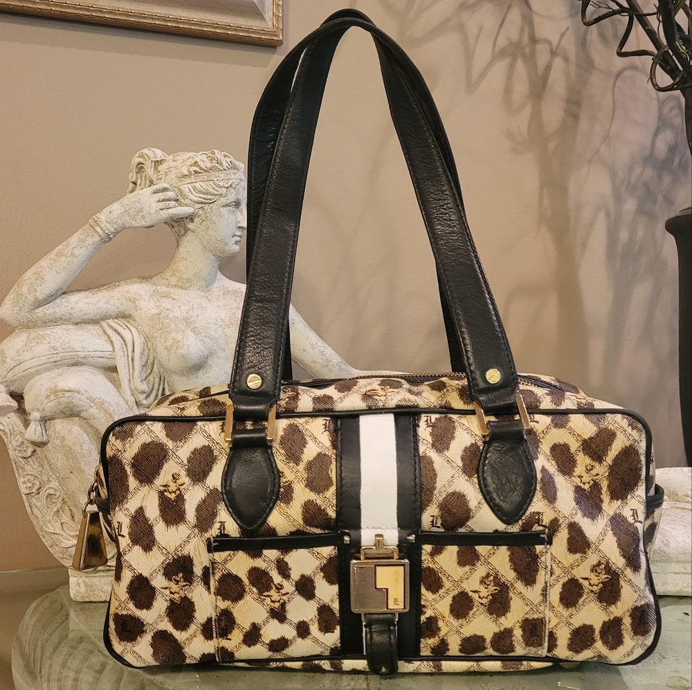 L.A.M.B by Gwen Stefani Shoulder Bag Leopard Print #183